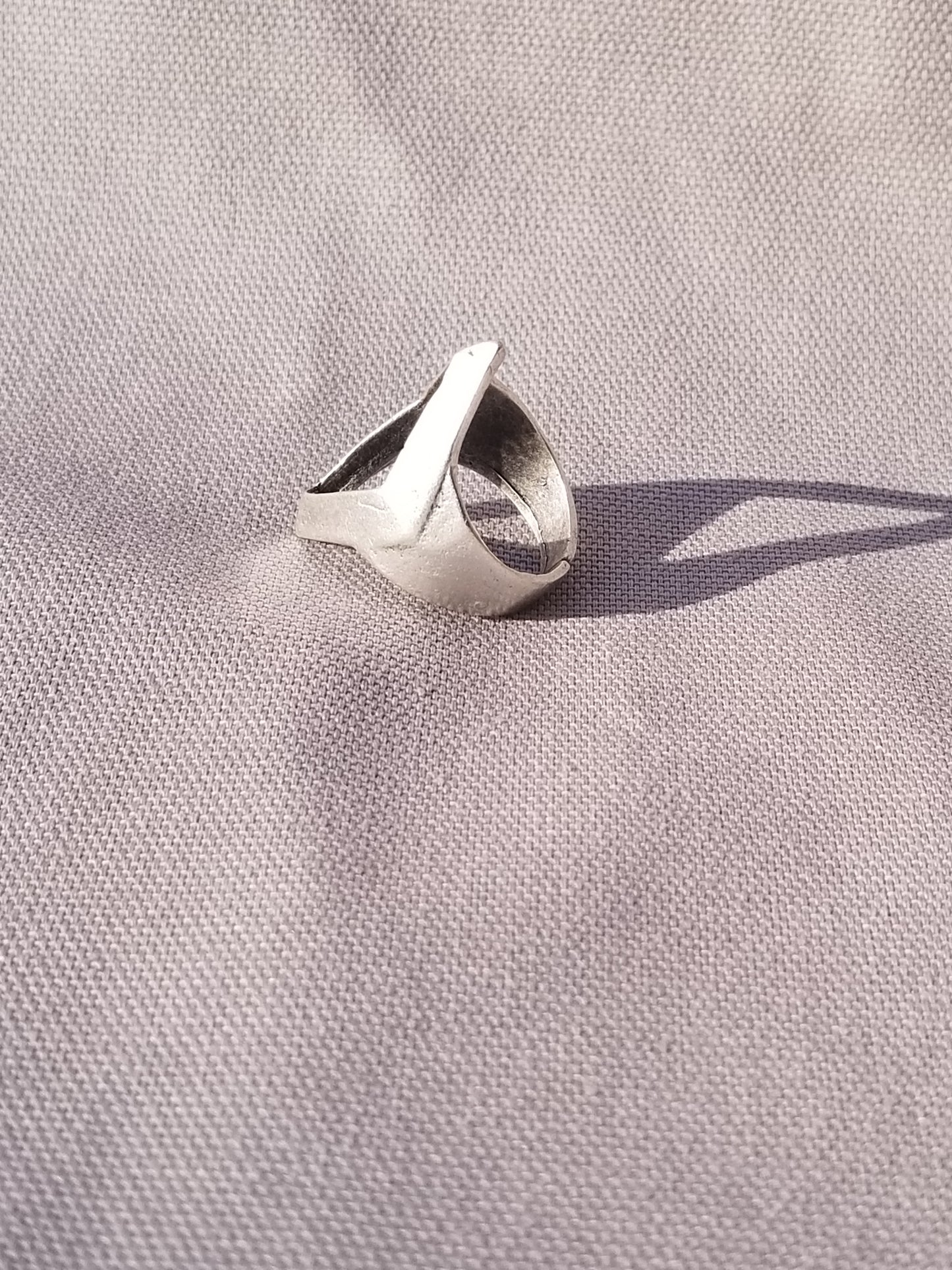 Diamond Shape Silver Ring