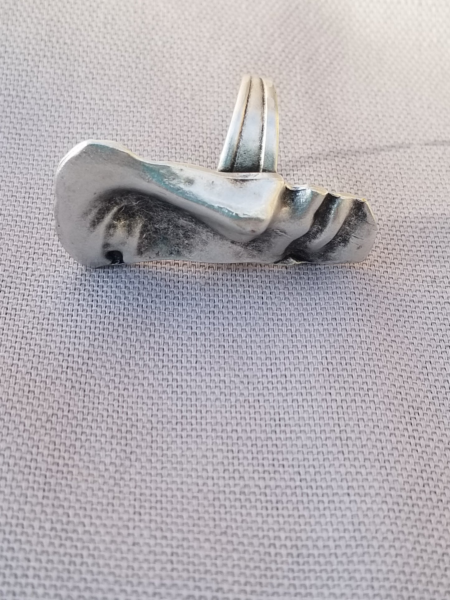 Silver Face Ring