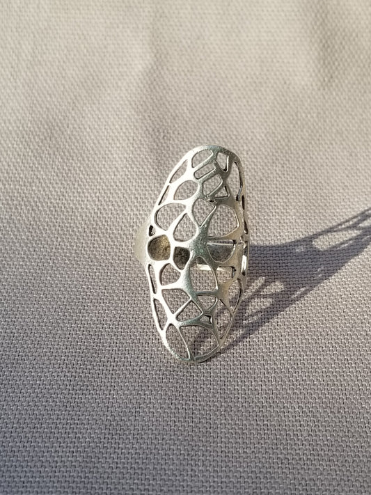 Pattern Silver Ring