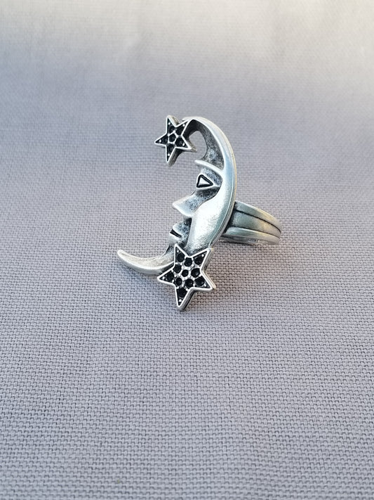 Silver Moon ring