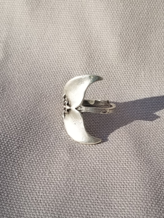 Whale  Tail Silver Ring