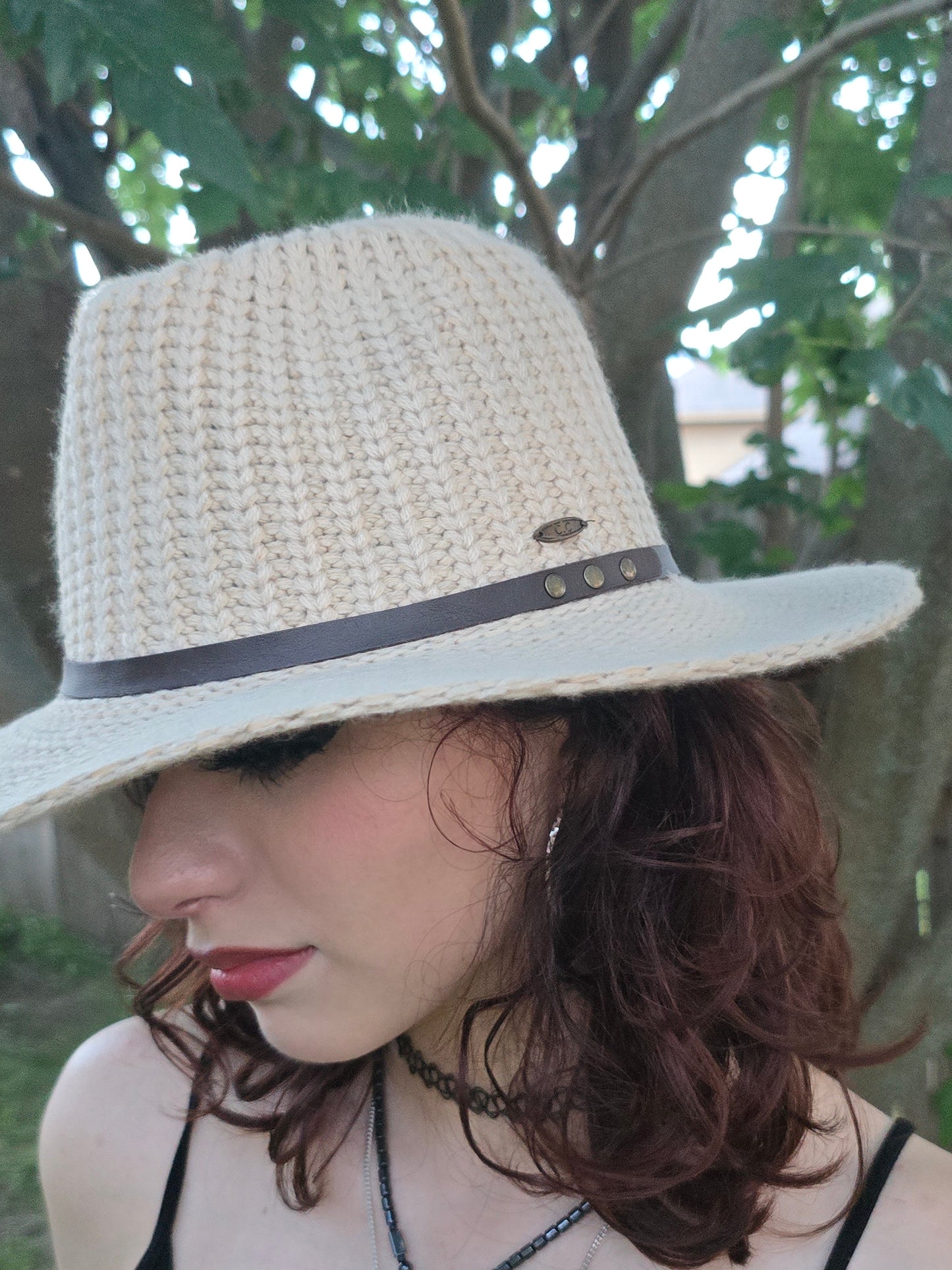 Beige Crochet Hat