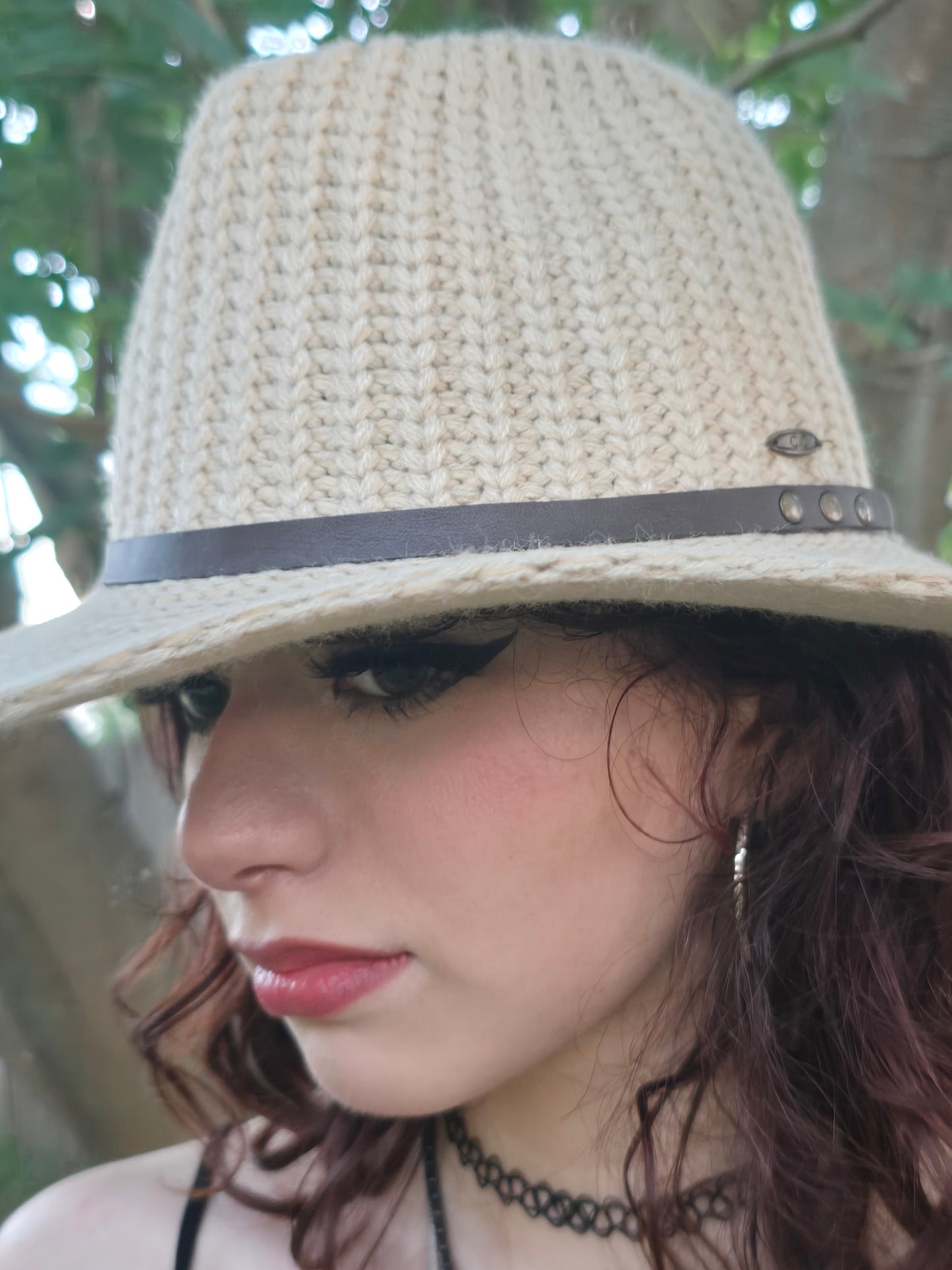 Beige Crochet Hat