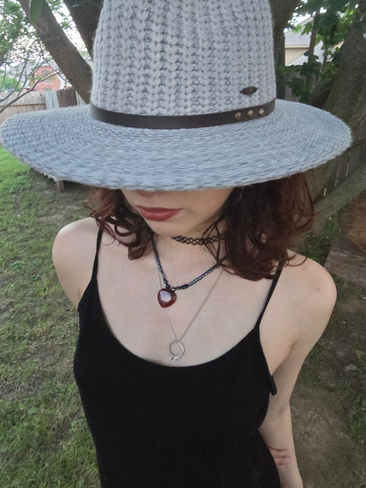 Gray Crochet Hat
