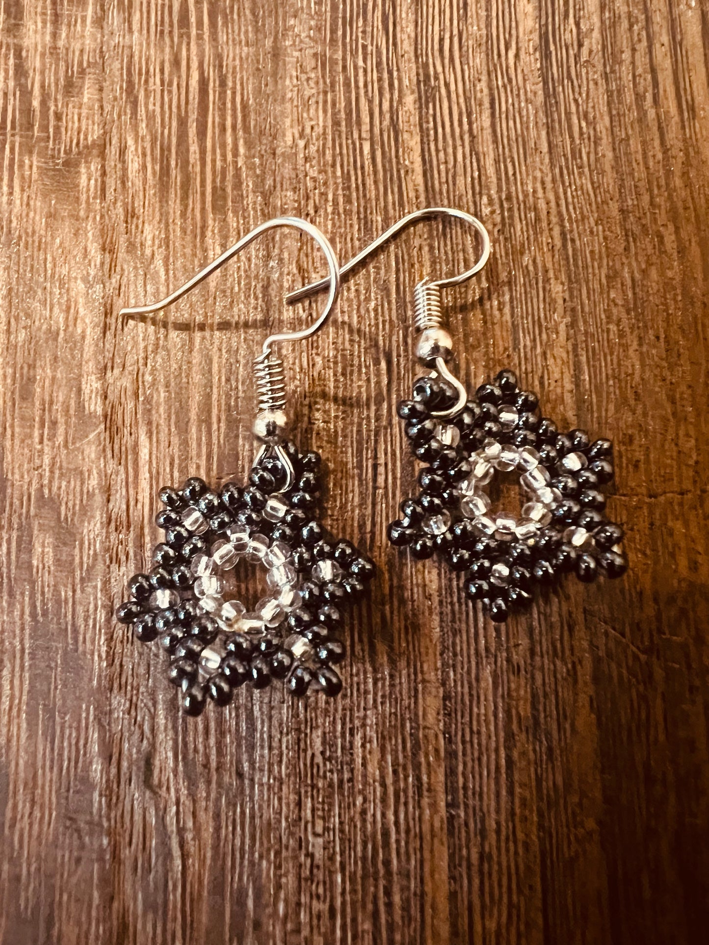 Beaded Flower Earrings