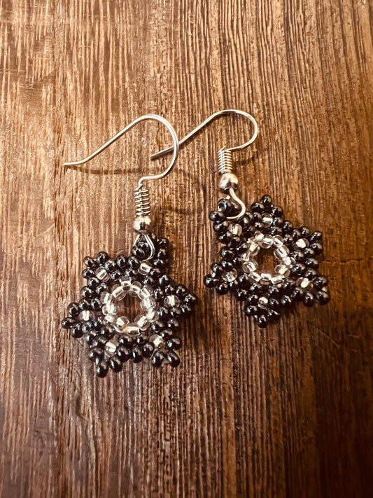 Beaded Flower Earrings