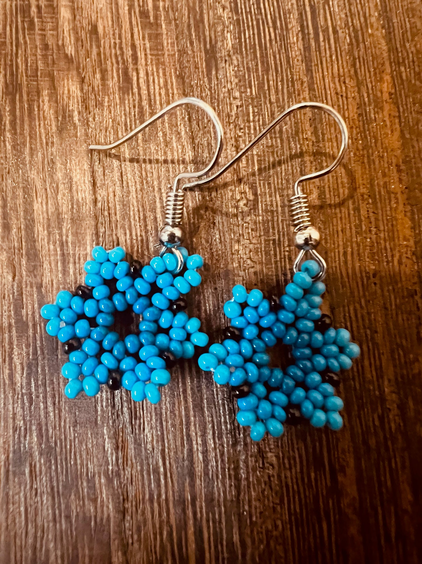 Beaded Flower Earrings