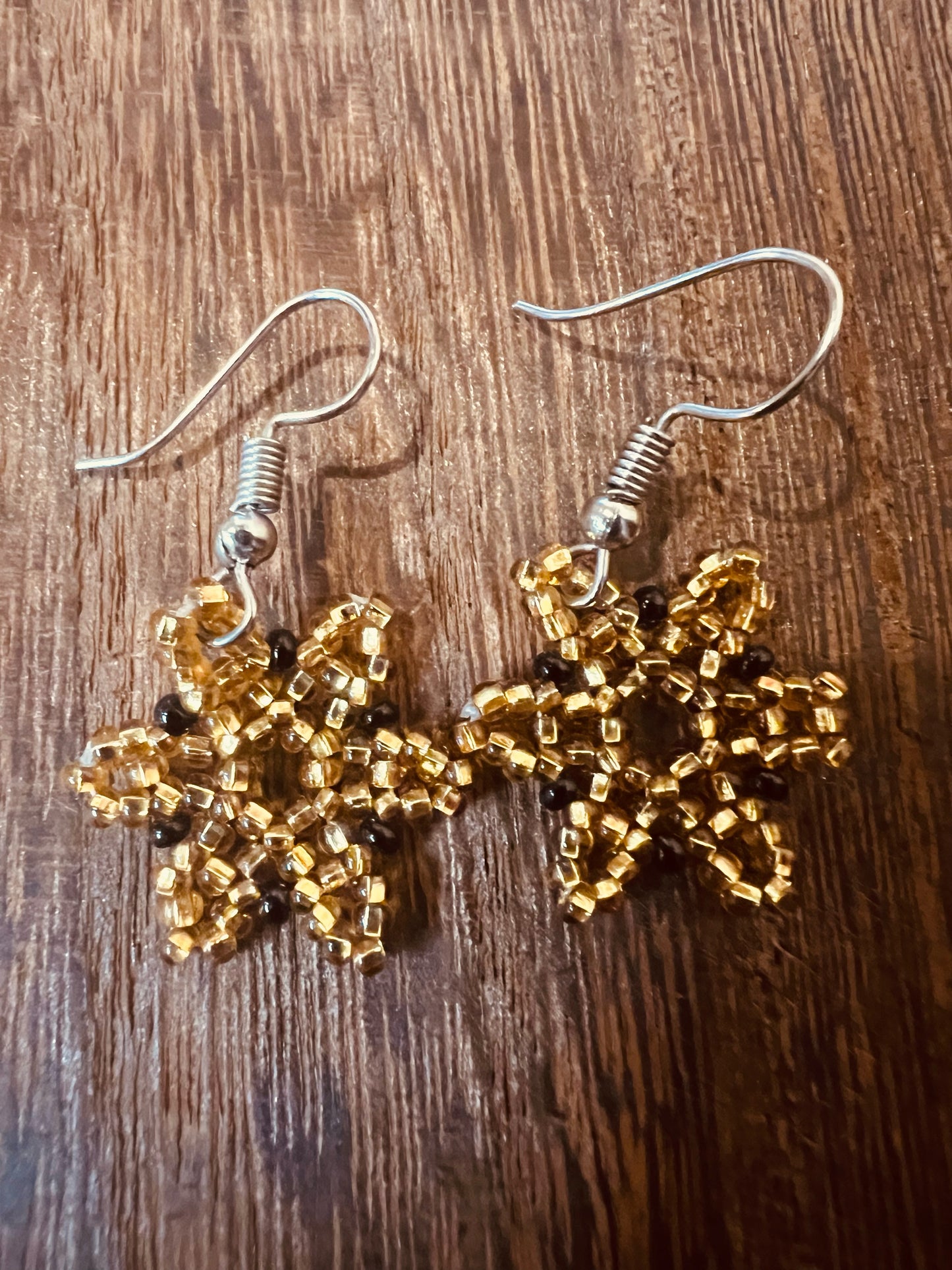 Beaded Flower Earrings