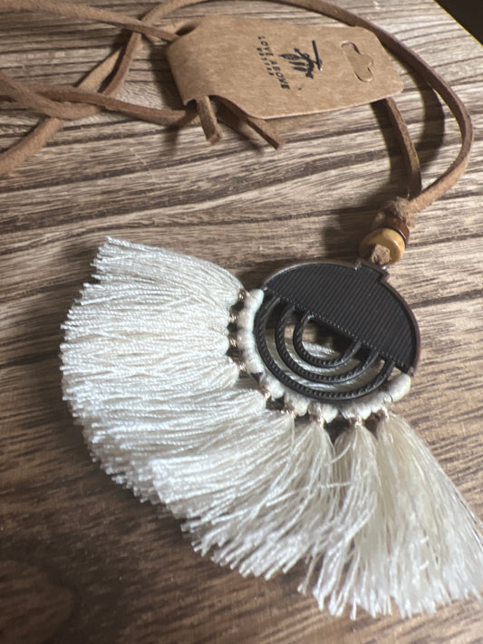 Tassel Leather Necklace