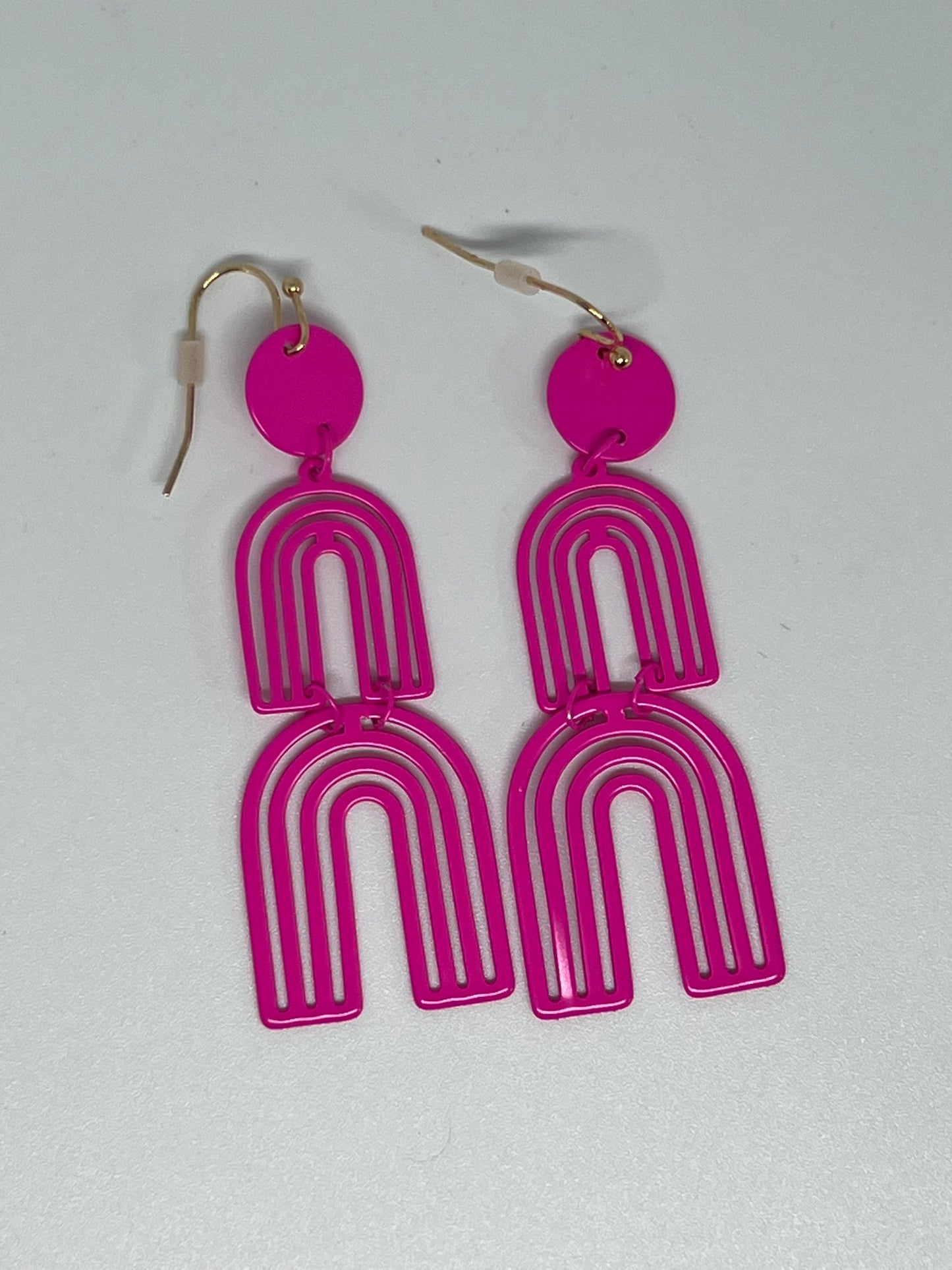 Pink Rainbow Earings