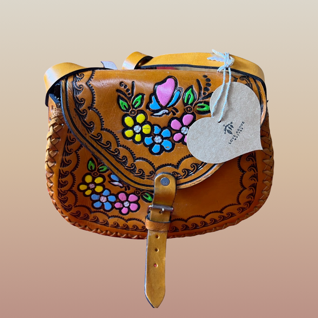 Flower Leather Purses