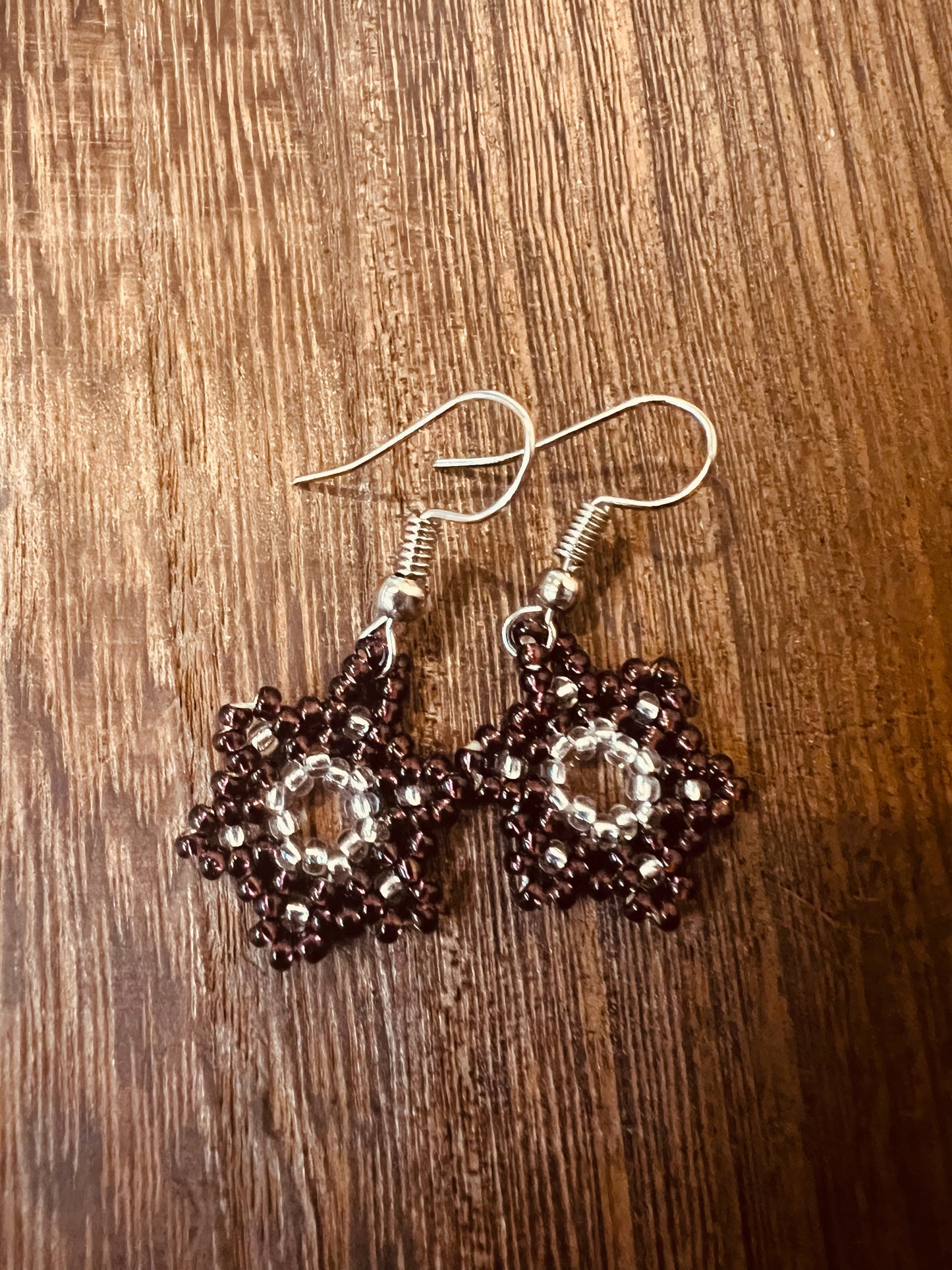 Beaded Flower Earrings