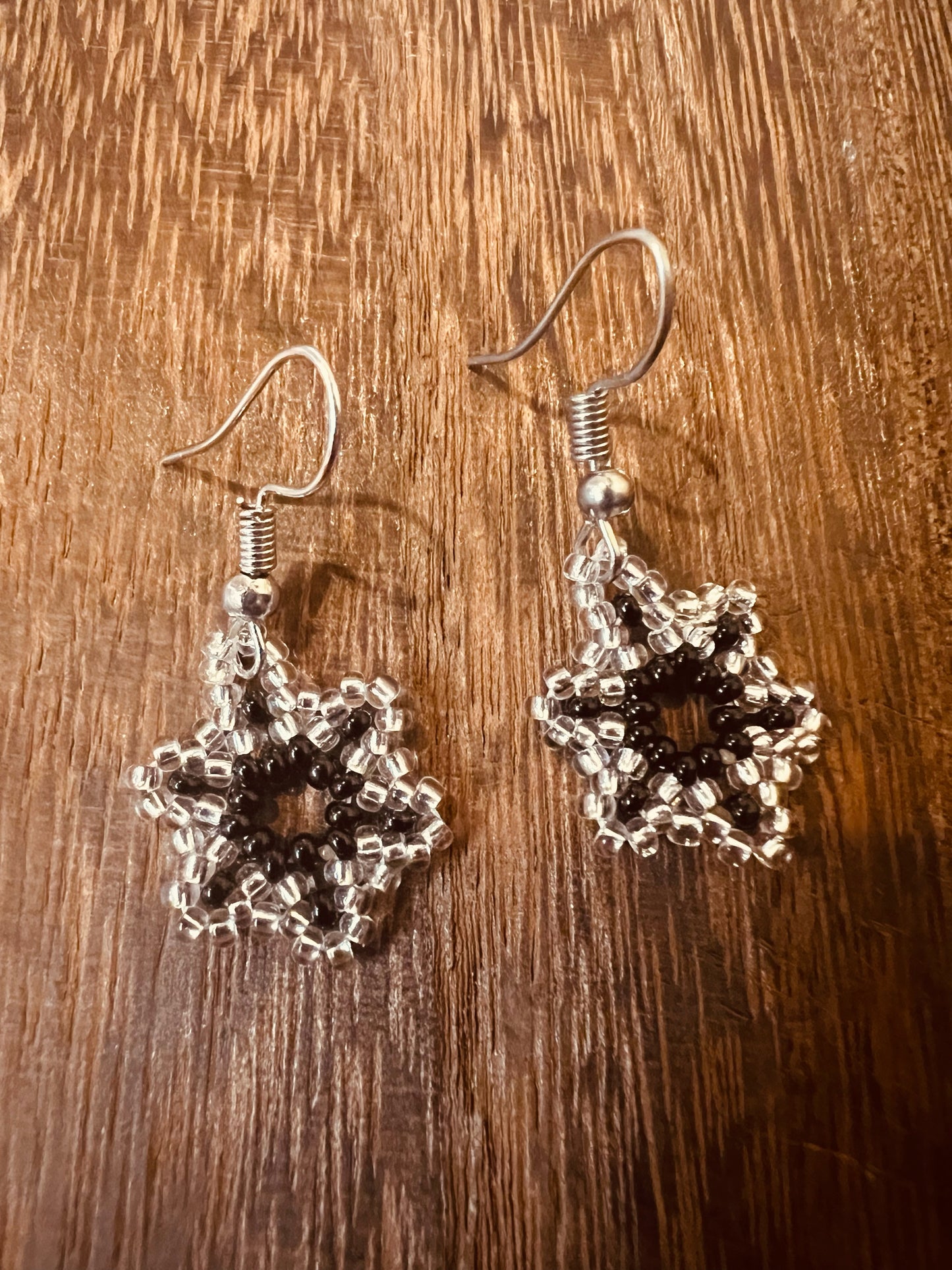 Beaded Flower Earrings